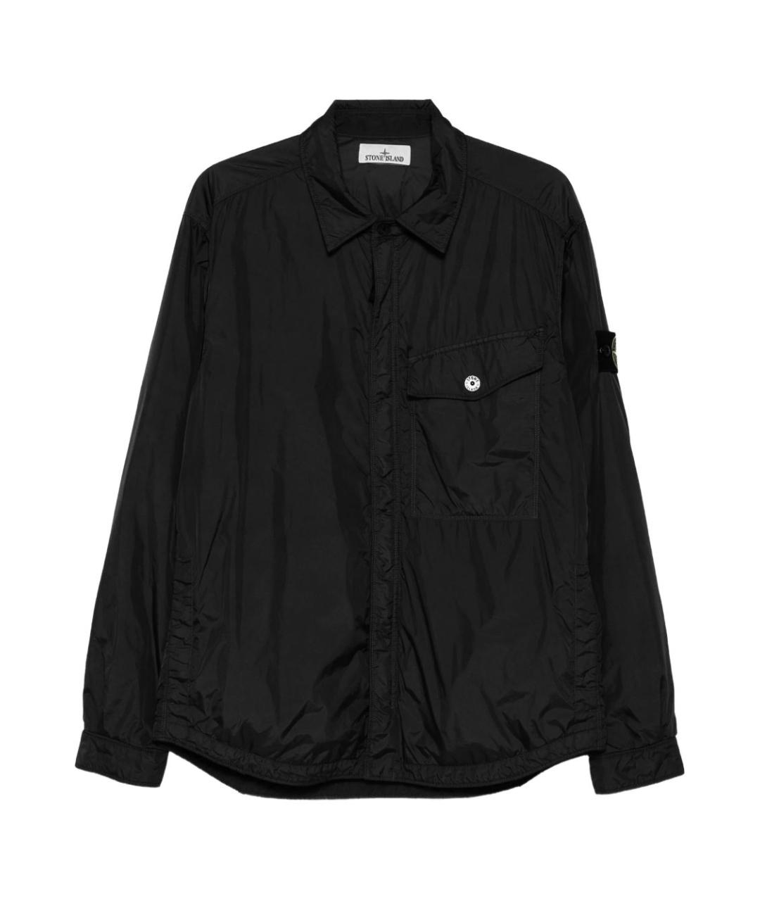 STONE ISLAND Черная полиамидовая куртка, фото 1