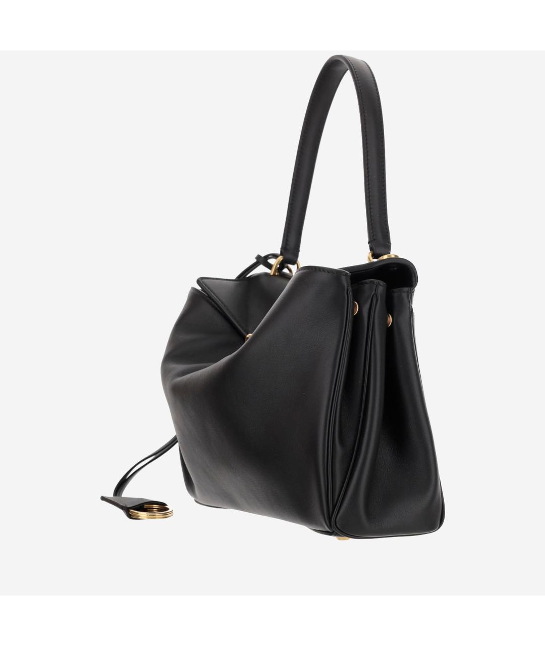 BALENCIAGA Черная кожаная сумка тоут, фото 2