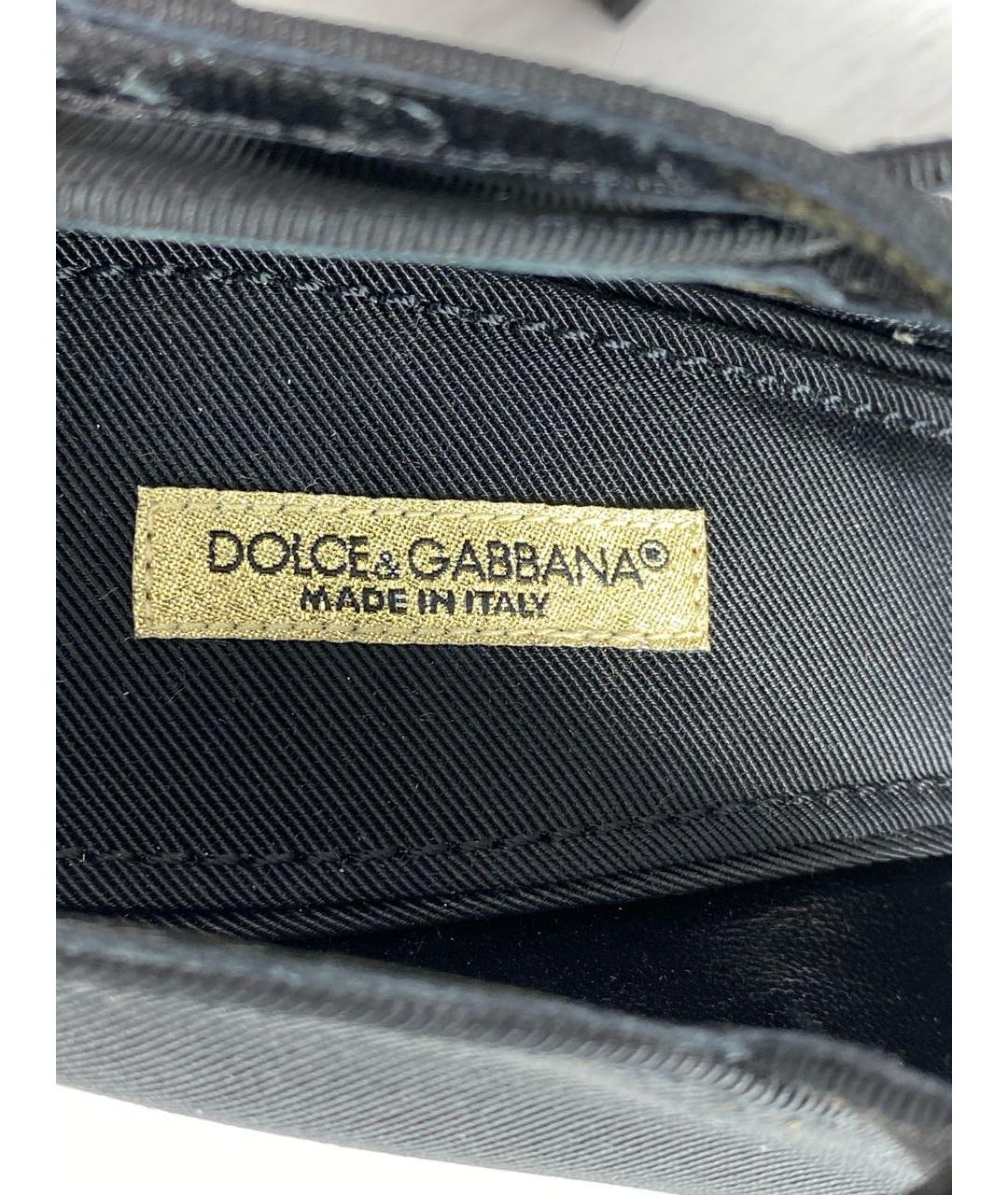 DOLCE&GABBANA Черные кожаные туфли, фото 7