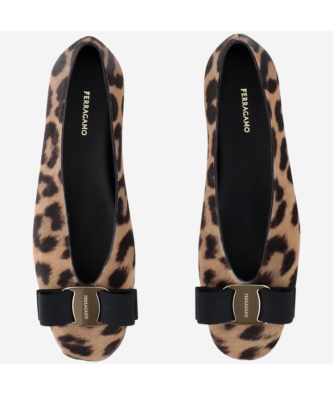 FERRAGAMO Коричневые балетки, фото 2