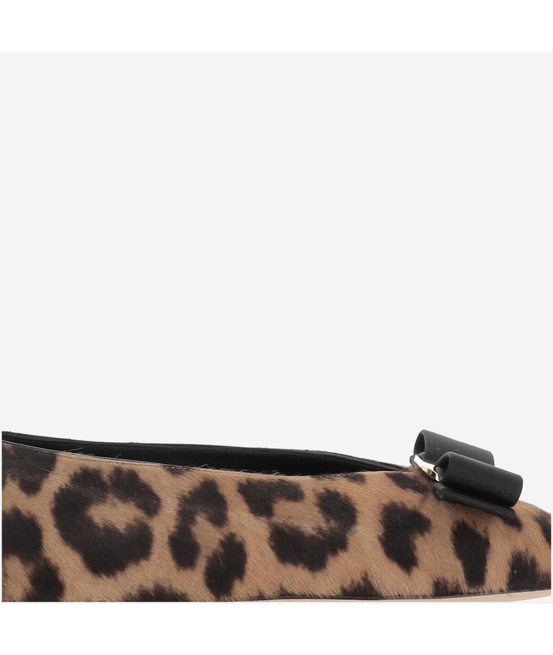 FERRAGAMO Коричневые балетки, фото 5
