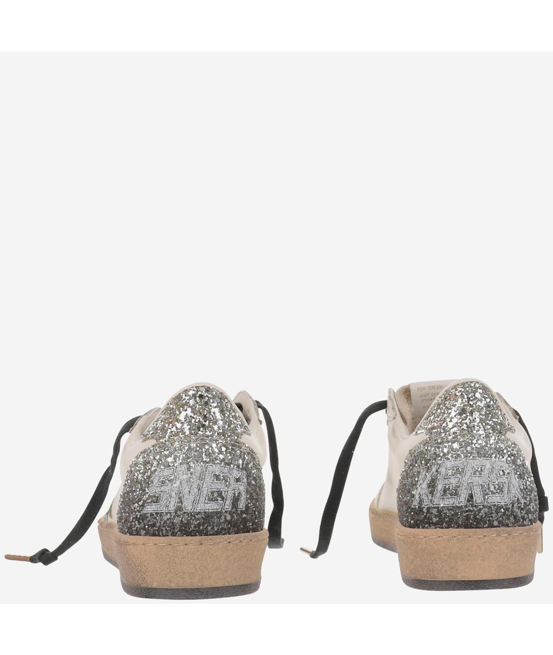 GOLDEN GOOSE DELUXE BRAND Бежевые кожаные кеды, фото 4