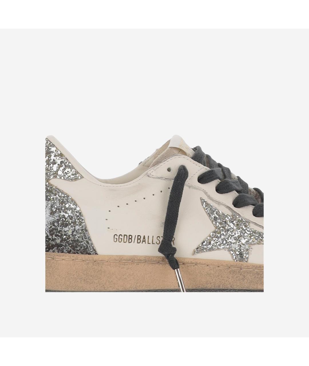GOLDEN GOOSE DELUXE BRAND Бежевые кожаные кеды, фото 5