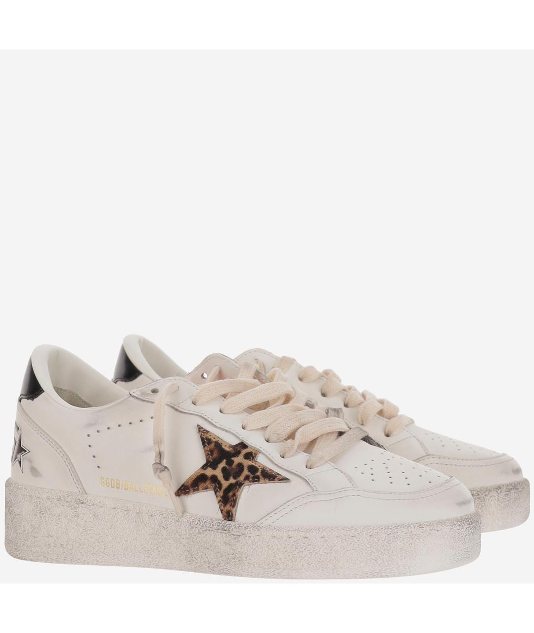 GOLDEN GOOSE DELUXE BRAND Белые кожаные кеды, фото 3