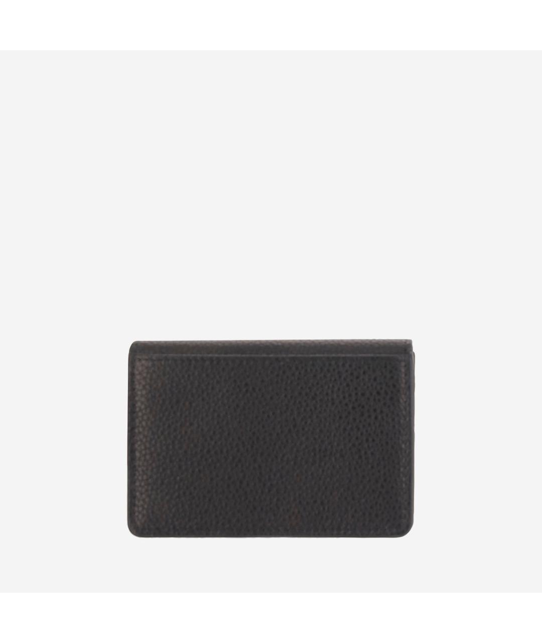 FERRAGAMO Черный кожаный кошелек, фото 3