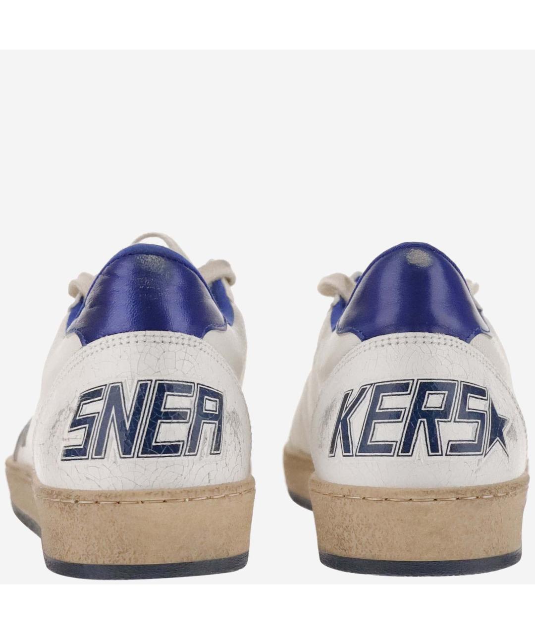 GOLDEN GOOSE DELUXE BRAND Белые кожаные низкие кроссовки / кеды, фото 4