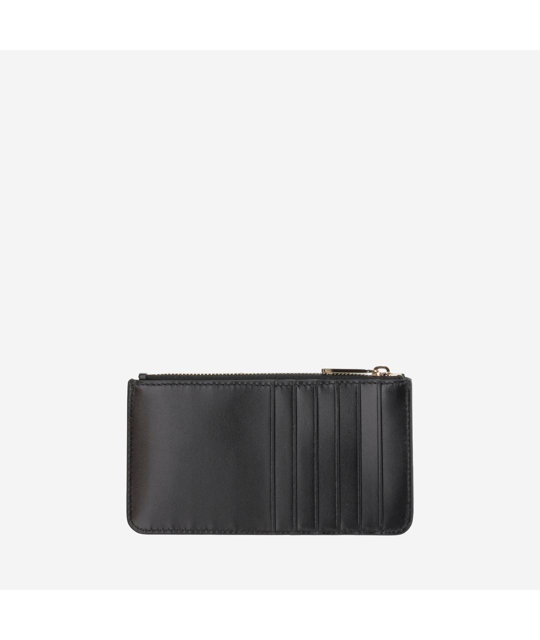 FERRAGAMO Черный кожаный кошелек, фото 2