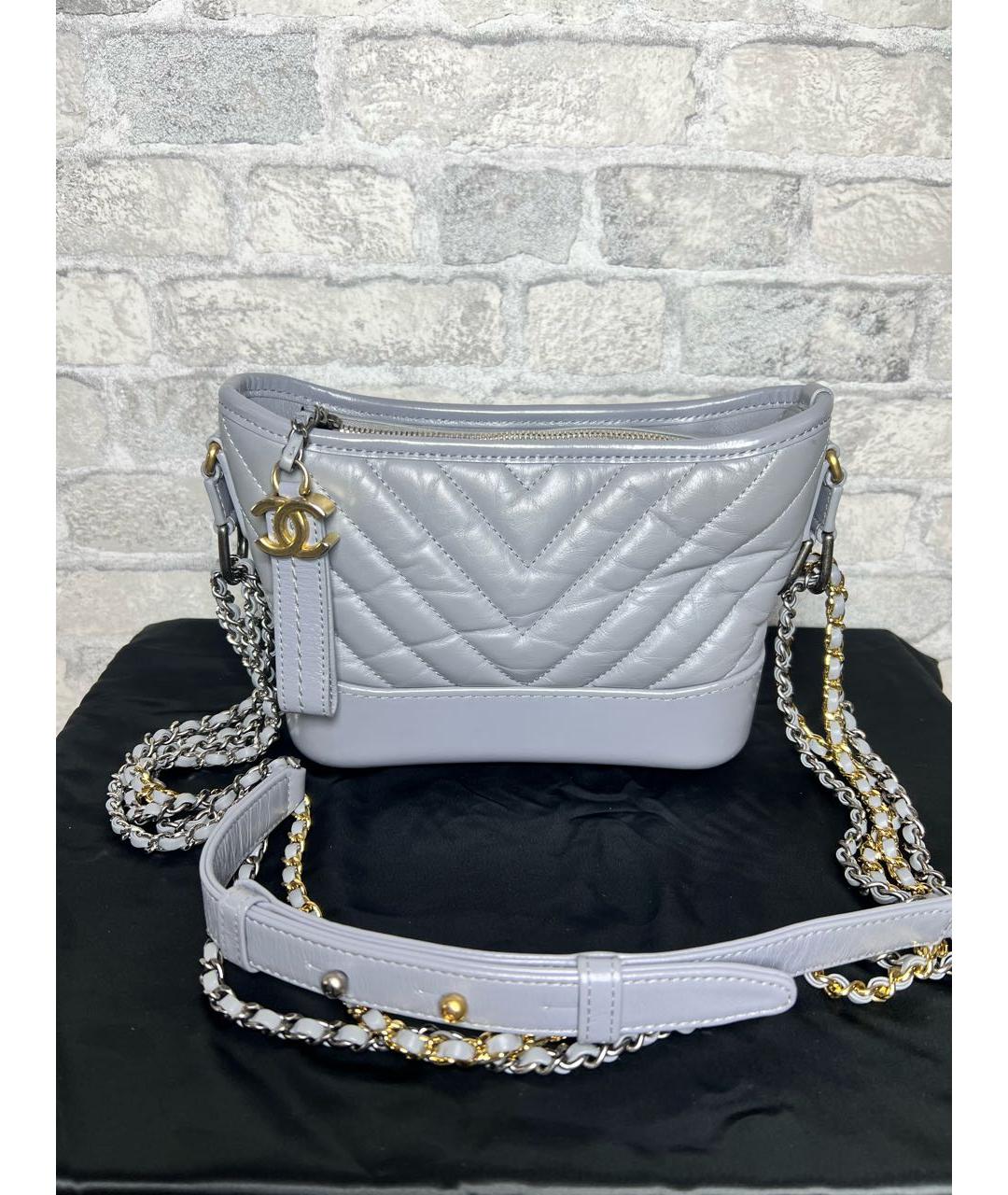 CHANEL Серая сумка через плечо, фото 2