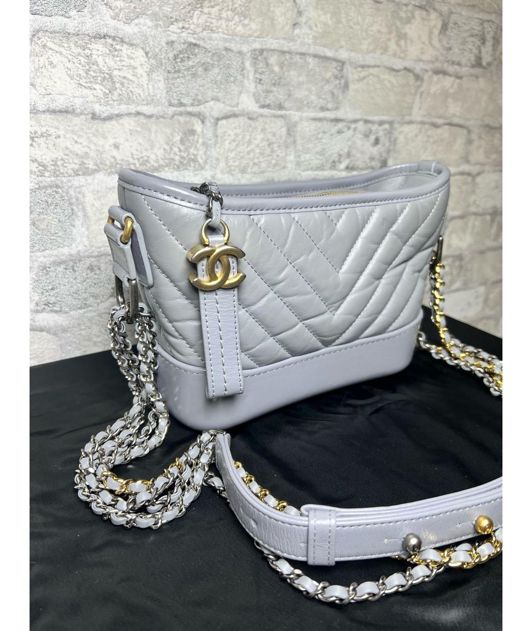 CHANEL Серая сумка через плечо, фото 3