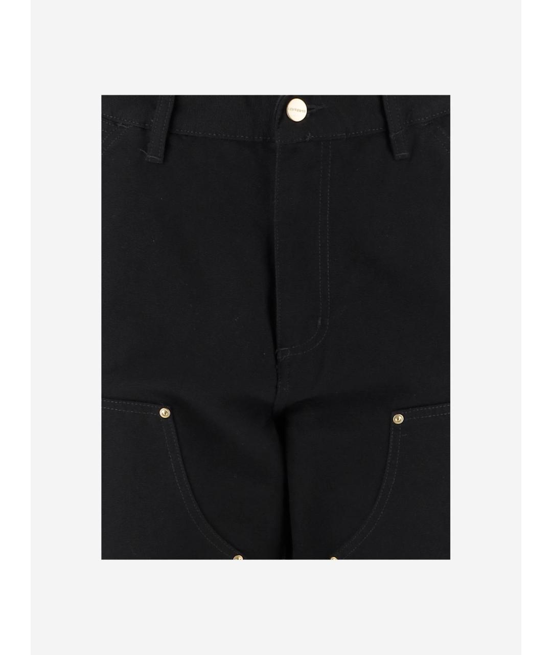 CARHARTT WIP Черные хлопковые повседневные брюки, фото 3
