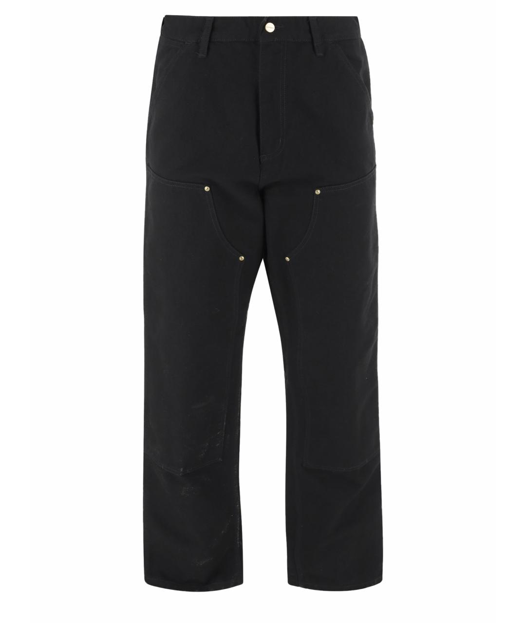 CARHARTT WIP Черные хлопковые повседневные брюки, фото 1
