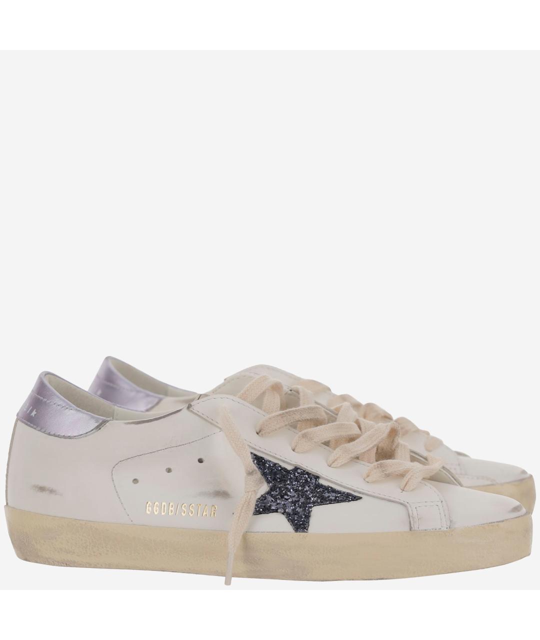 GOLDEN GOOSE DELUXE BRAND Белые кожаные кроссовки, фото 3
