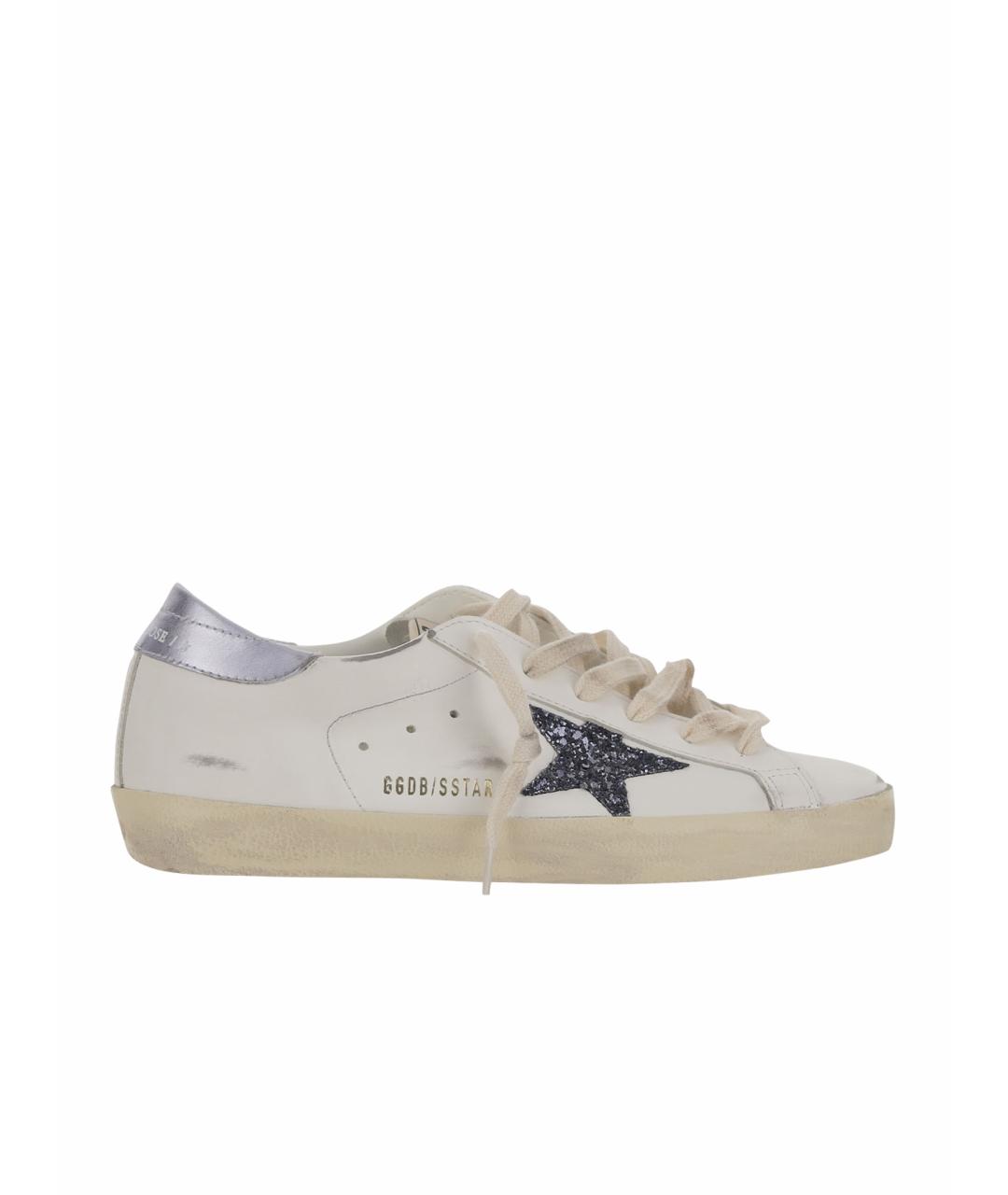 GOLDEN GOOSE DELUXE BRAND Белые кожаные кроссовки, фото 1