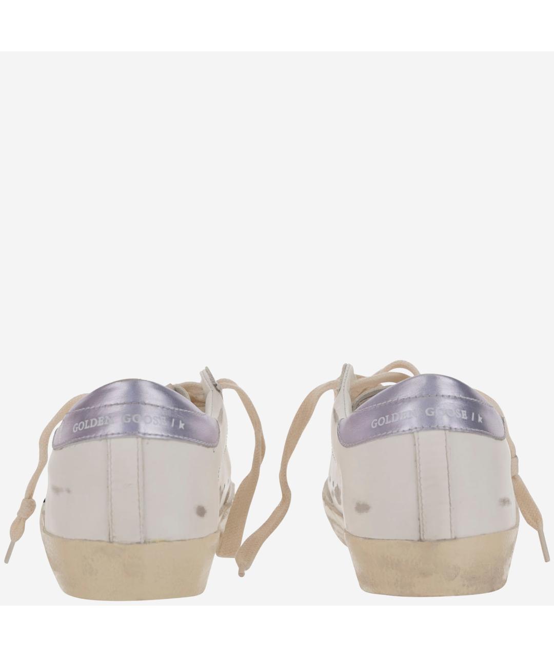 GOLDEN GOOSE DELUXE BRAND Белые кожаные кроссовки, фото 4