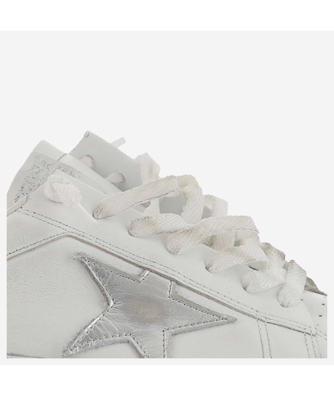 GOLDEN GOOSE DELUXE BRAND Белые кожаные кроссовки, фото 5