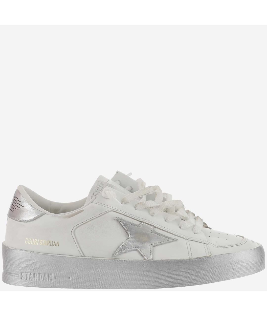 GOLDEN GOOSE DELUXE BRAND Белые кожаные кроссовки, фото 6