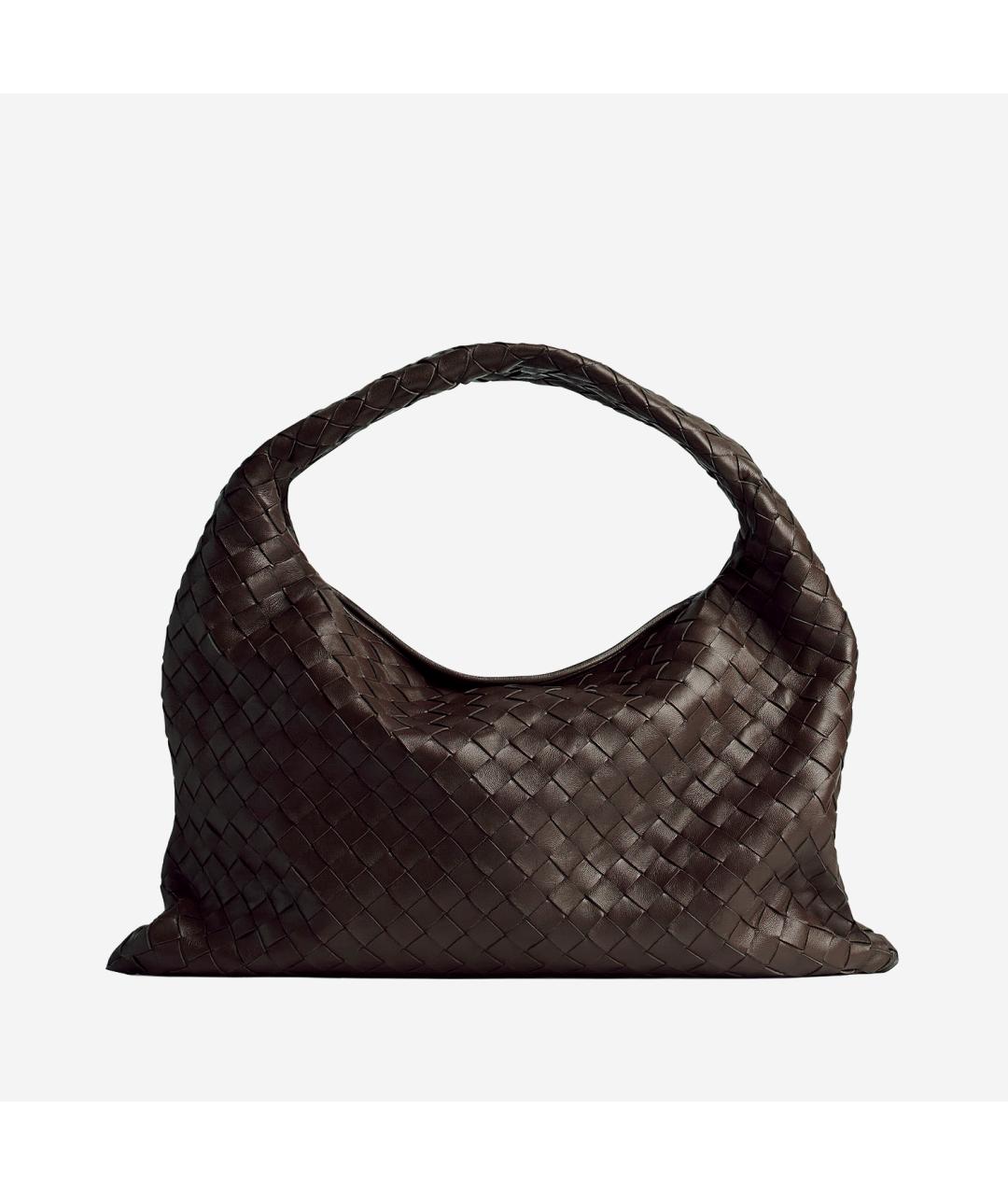 BOTTEGA VENETA Коричневая кожаная сумка с короткими ручками, фото 5