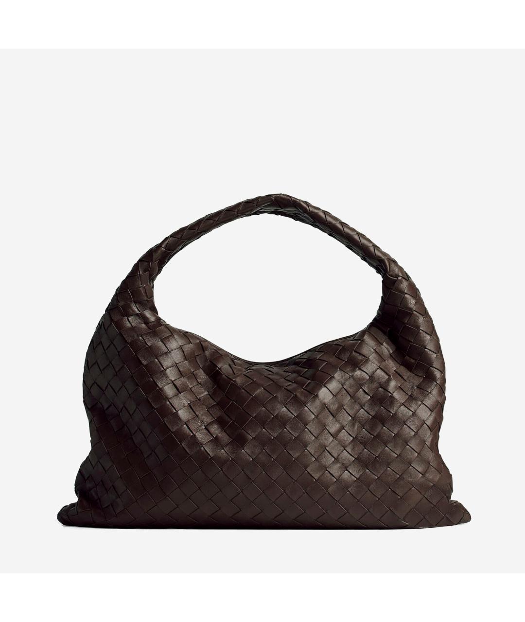 BOTTEGA VENETA Коричневая кожаная сумка с короткими ручками, фото 3