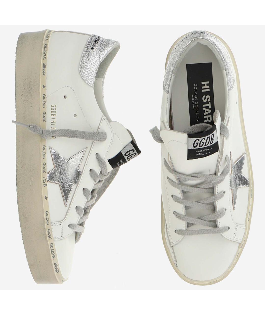 GOLDEN GOOSE DELUXE BRAND Белые кожаные кеды, фото 2