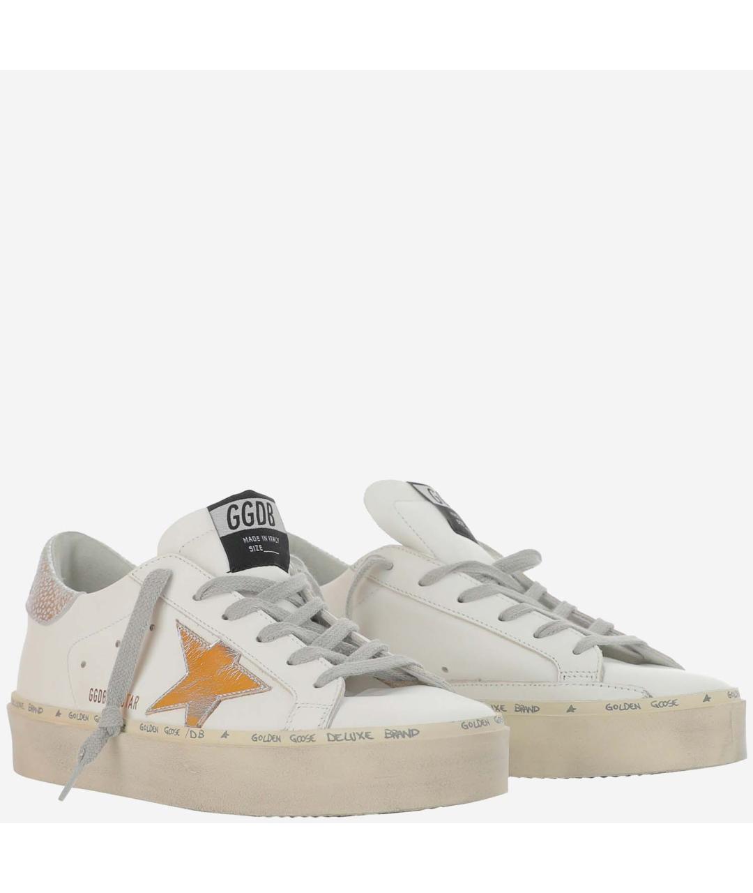 GOLDEN GOOSE DELUXE BRAND Белые кожаные кеды, фото 3