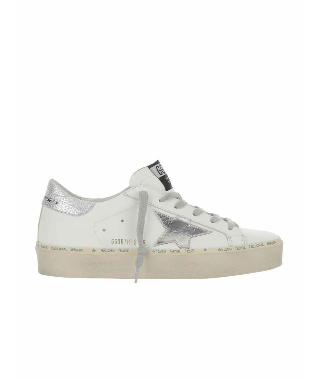 GOLDEN GOOSE DELUXE BRAND Белые кожаные кеды, фото 1