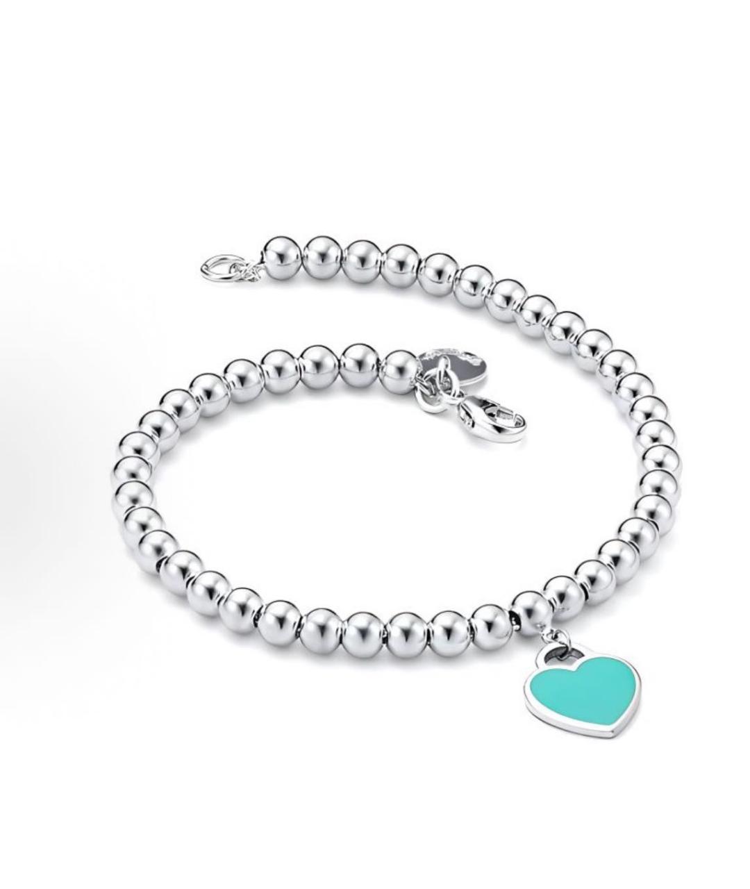 TIFFANY&CO Бирюзовый серебряный браслет, фото 5