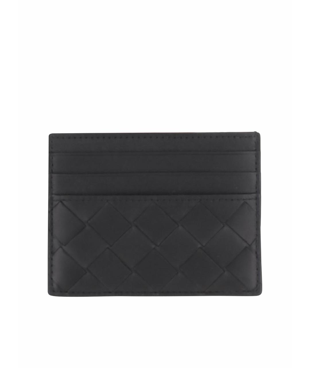 BOTTEGA VENETA Черный кожаный кардхолдер, фото 1