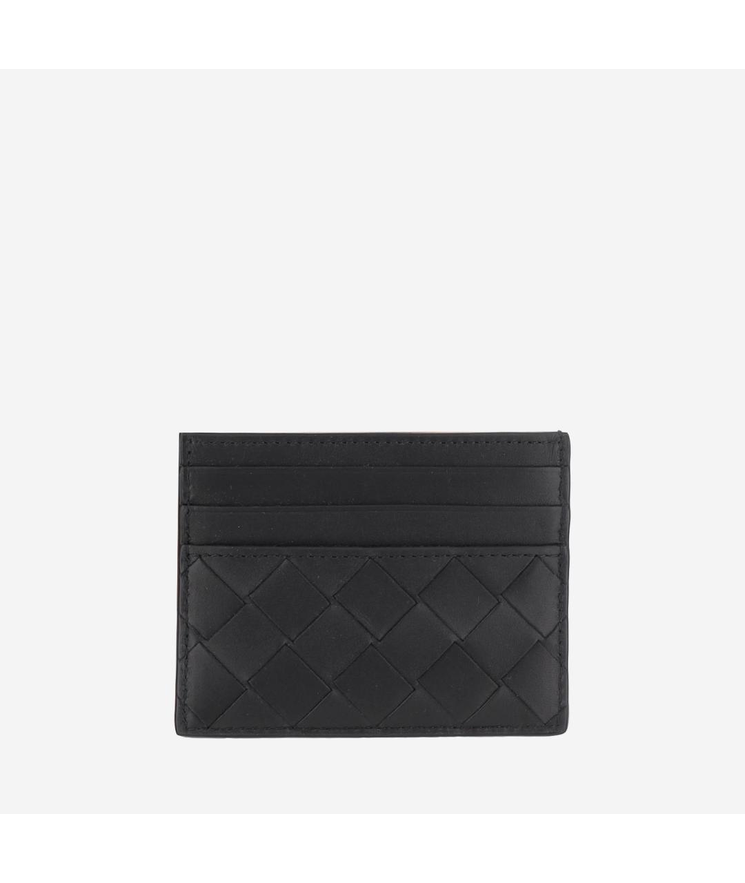 BOTTEGA VENETA Черный кожаный кардхолдер, фото 2