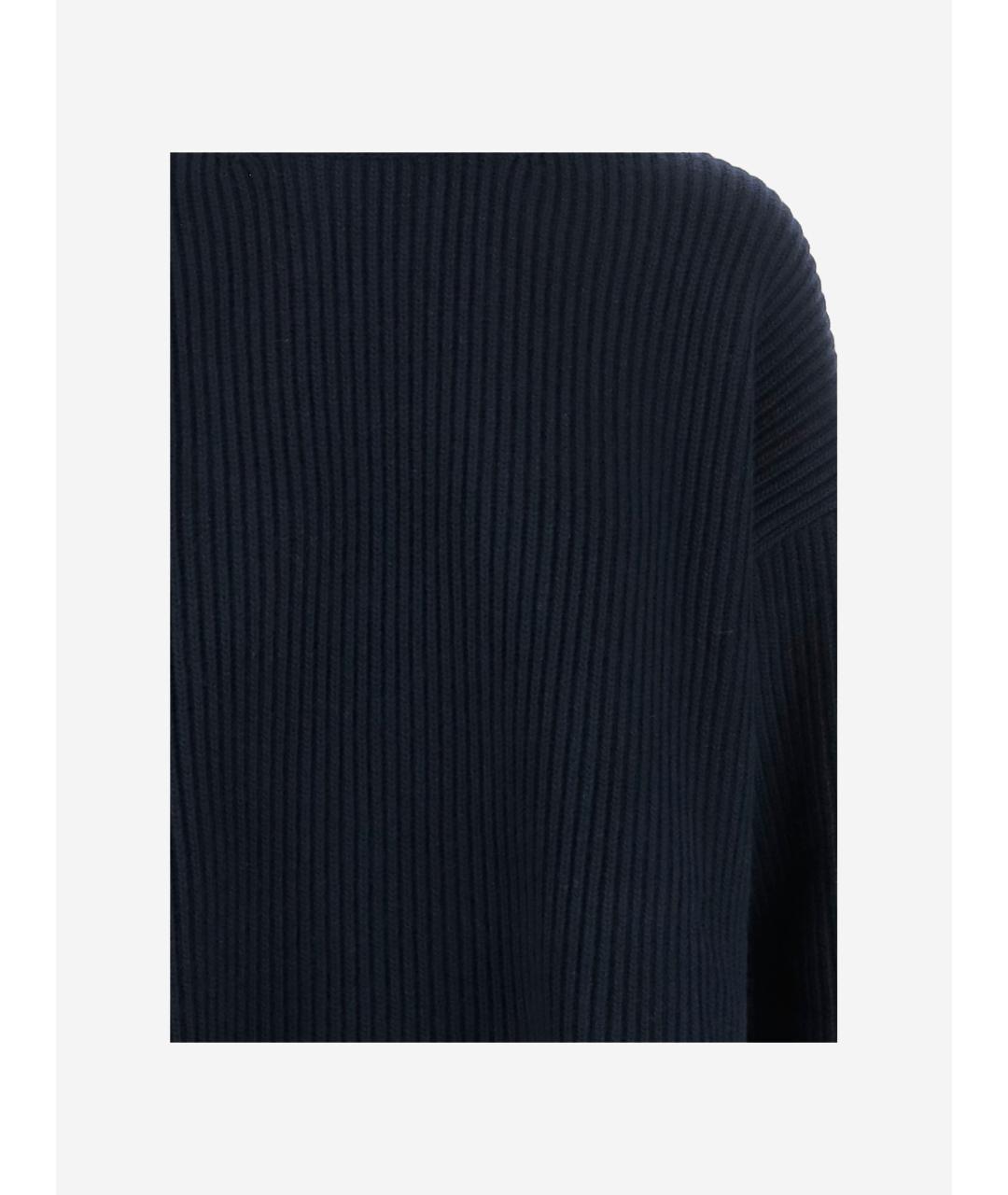 JIL SANDER Темно-синий джемпер / свитер, фото 3
