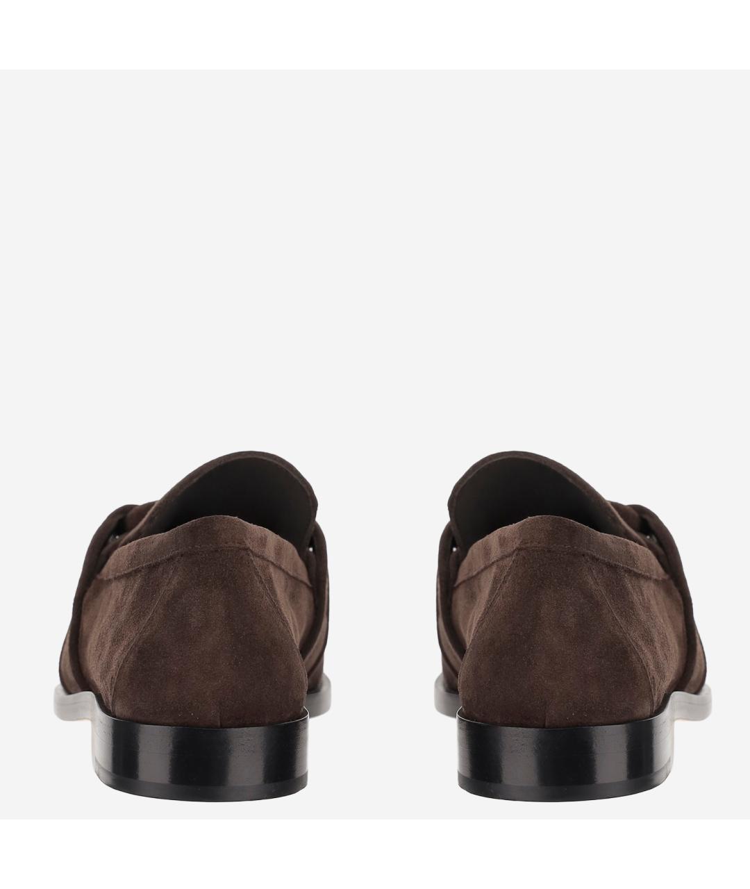 BOTTEGA VENETA Коричневые замшевые лоферы, фото 4