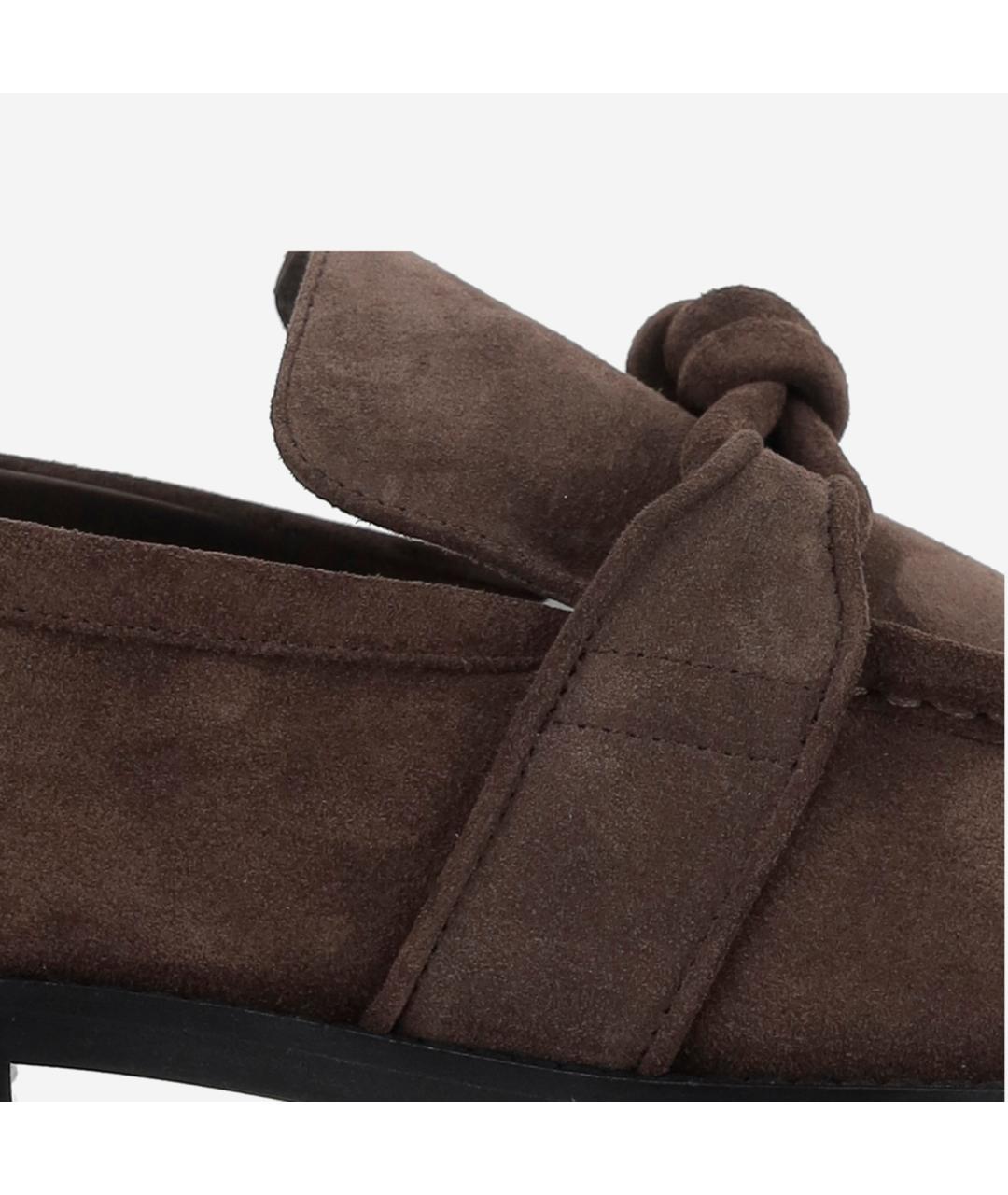 BOTTEGA VENETA Коричневые замшевые лоферы, фото 5
