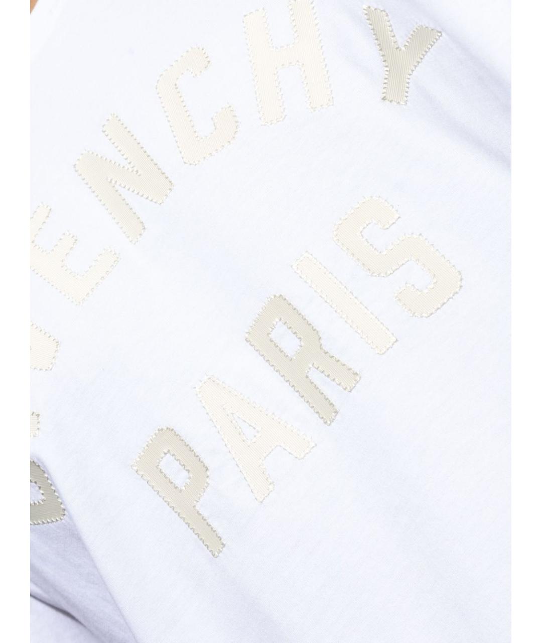 GIVENCHY Белая хлопковая футболка, фото 5