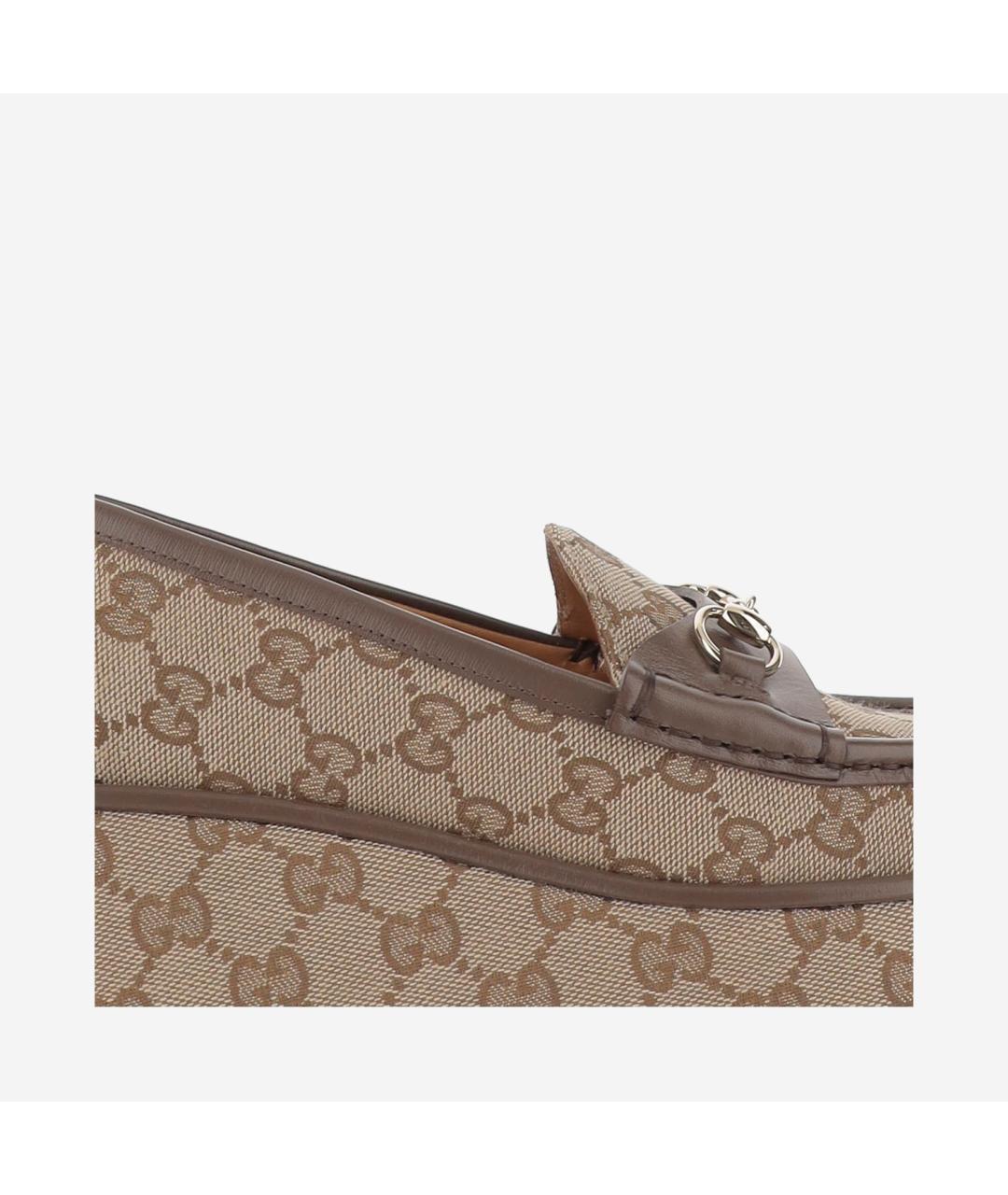 GUCCI Бежевые лоферы, фото 5
