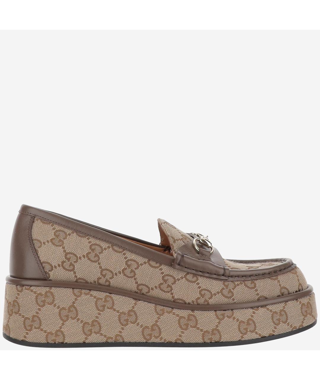 GUCCI Бежевые лоферы, фото 6