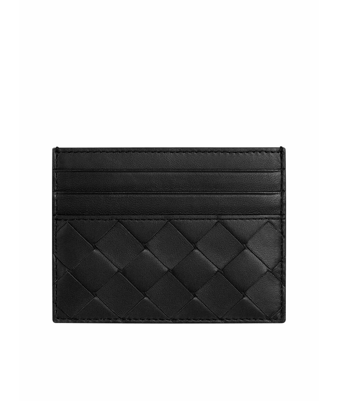 BOTTEGA VENETA Черный кожаный кардхолдер, фото 1