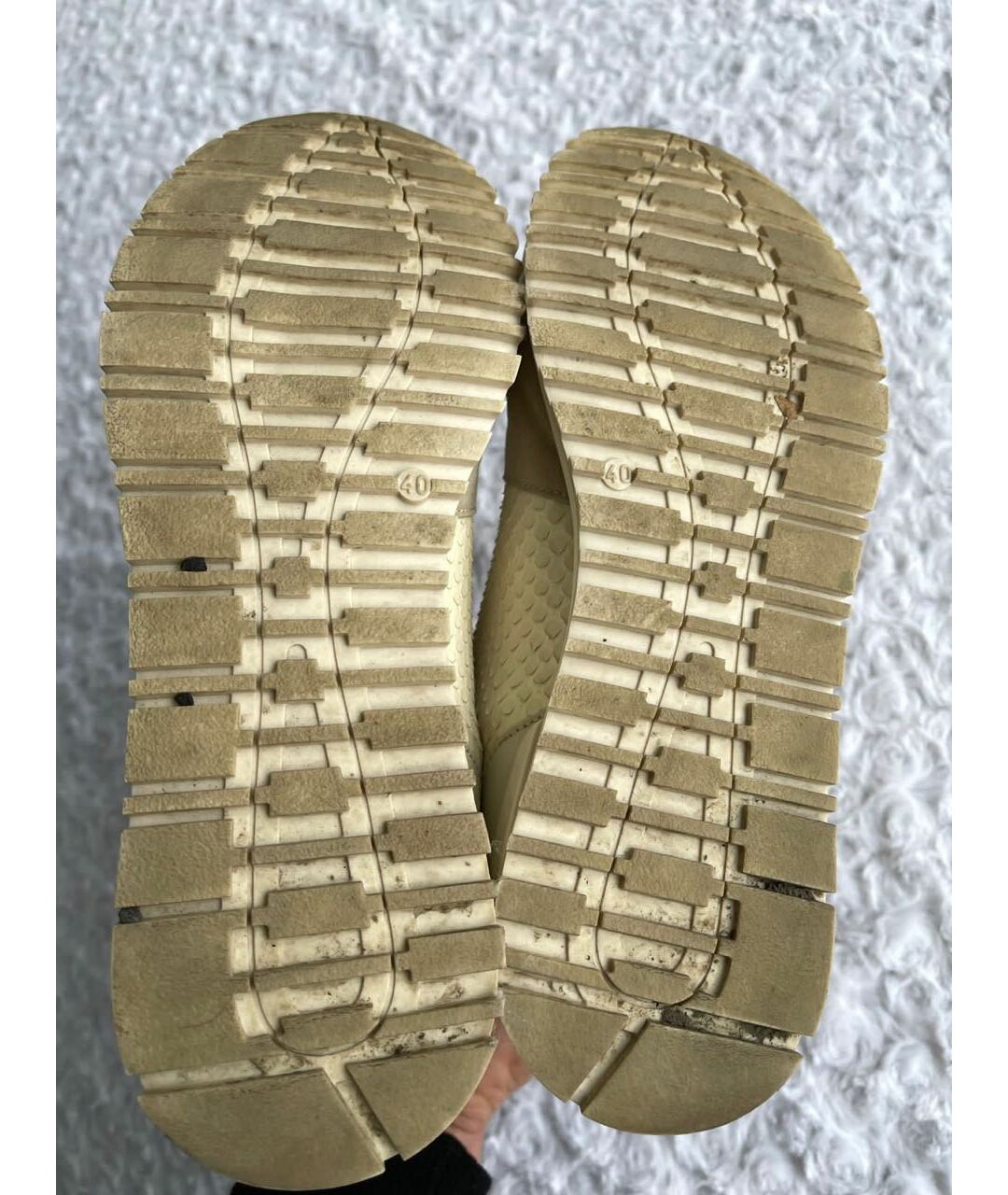 STEFANO RICCI Бежевые кроссовки из экзотической кожи, фото 7