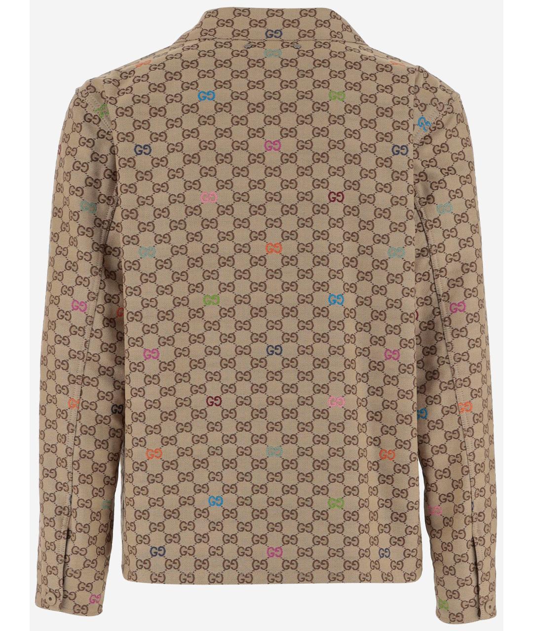 GUCCI Бежевая хлопковая куртка, фото 2