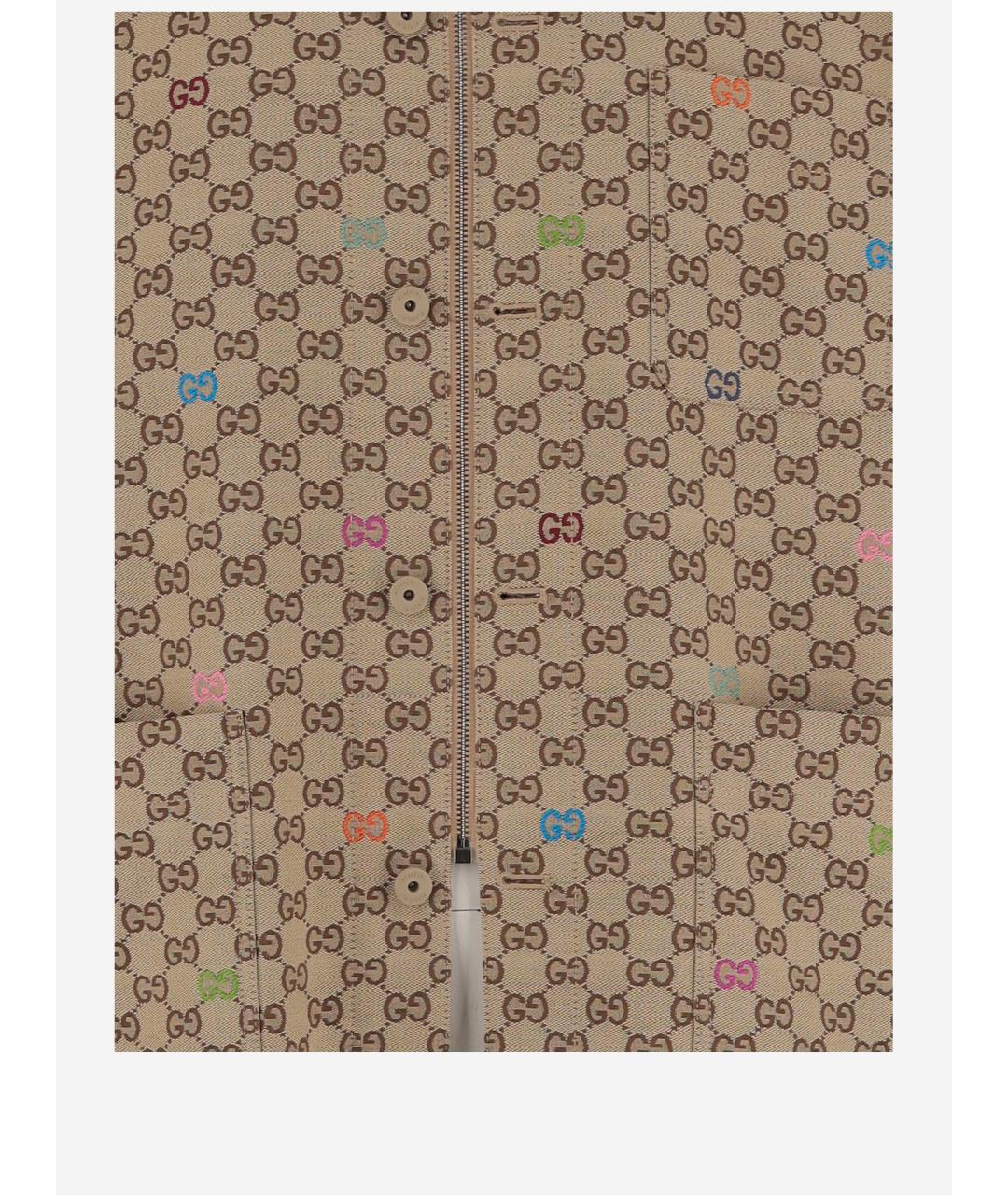 GUCCI Бежевая хлопковая куртка, фото 3