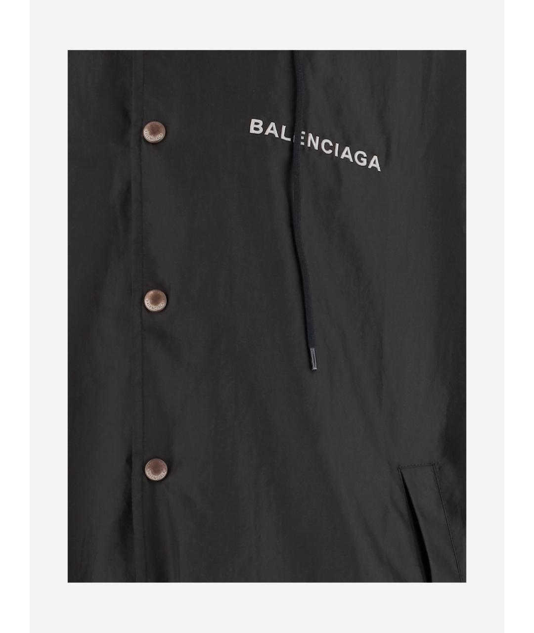 BALENCIAGA Черная полиэстеровая куртка, фото 4