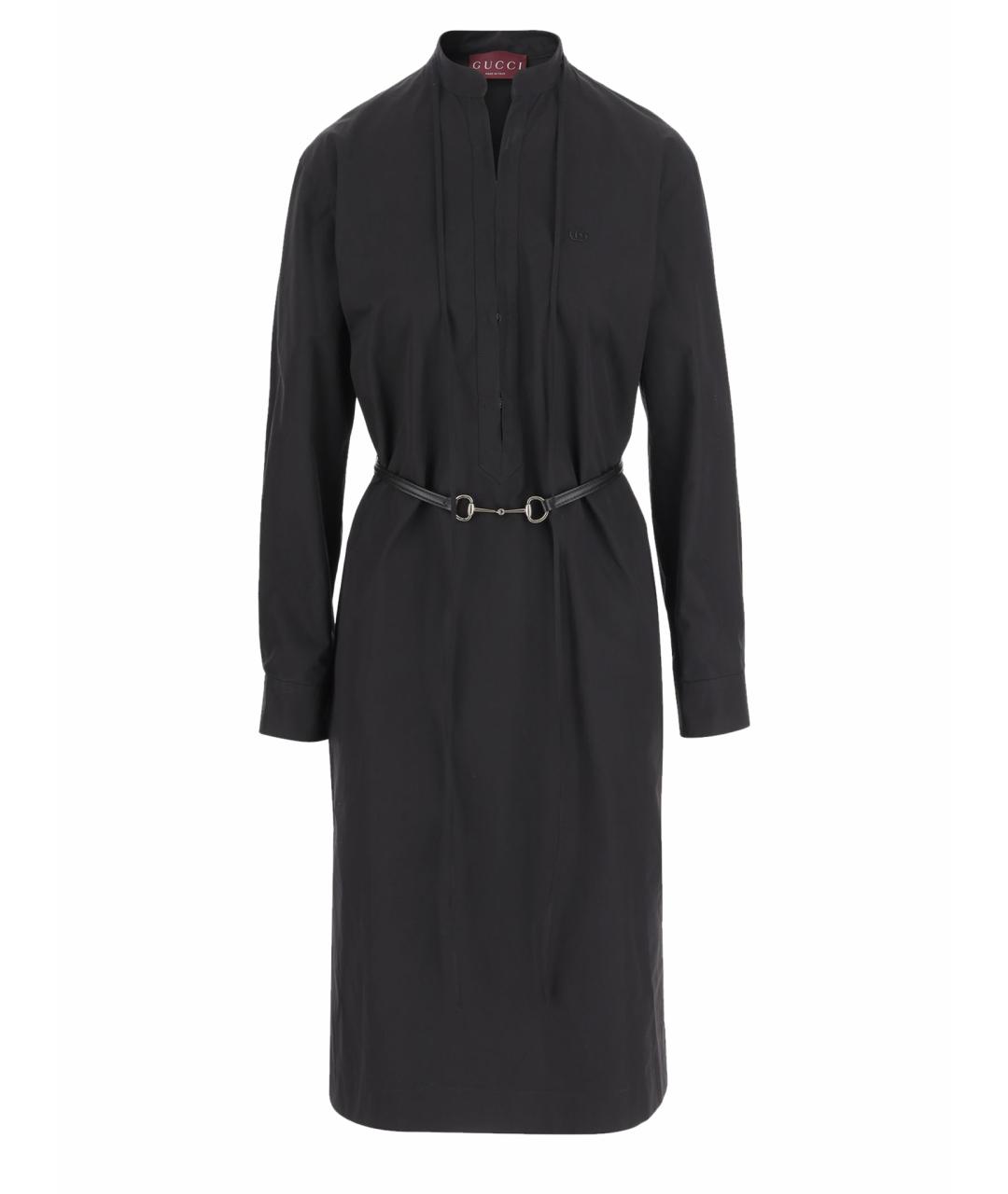 GUCCI Черное хлопковое платье, фото 1