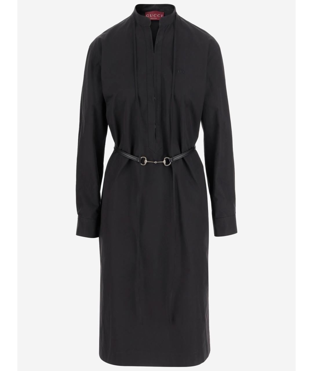 GUCCI Черное хлопковое платье, фото 4