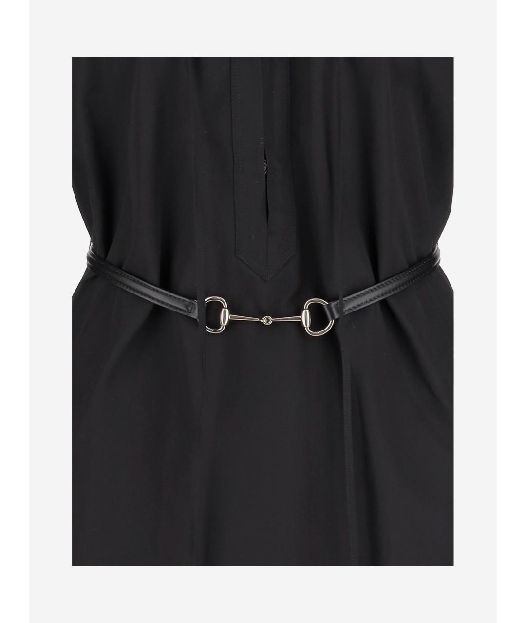 GUCCI Черное хлопковое платье, фото 3