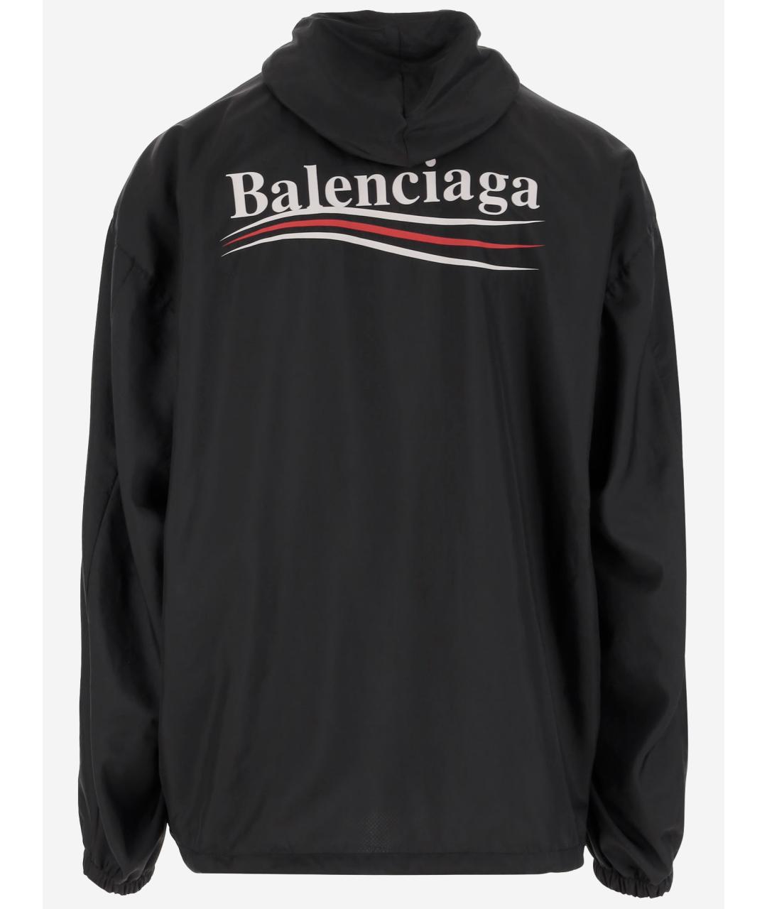 BALENCIAGA Черная полиэстеровая куртка, фото 2