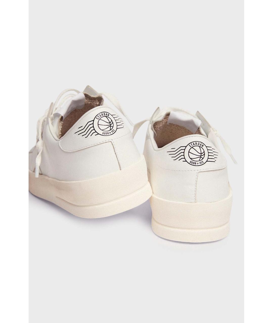 GOLDEN GOOSE DELUXE BRAND Белые кожаные низкие кроссовки / кеды, фото 4