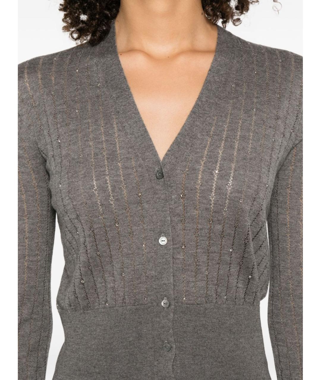 MAX MARA Антрацитовый кардиган, фото 5