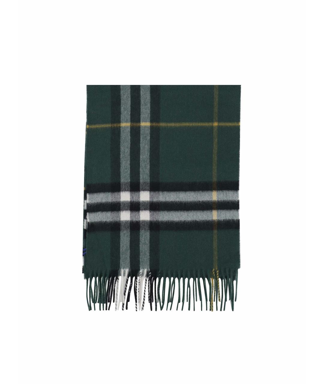 BURBERRY Зеленый кашемировый шарф, фото 1