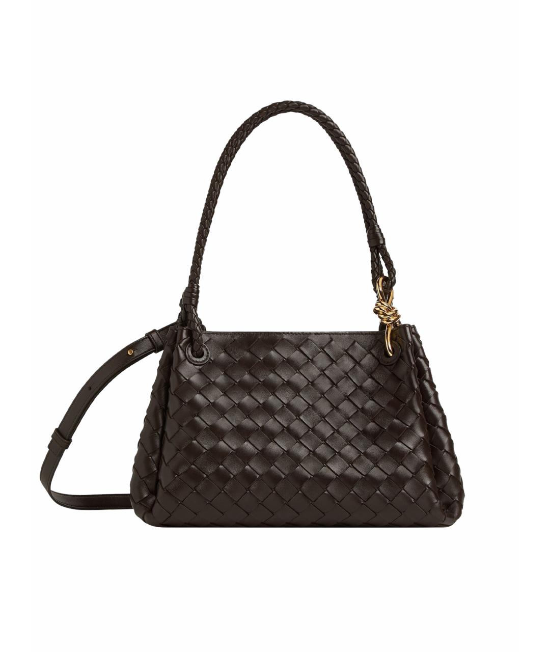 BOTTEGA VENETA Коричневая кожаная сумка через плечо, фото 1