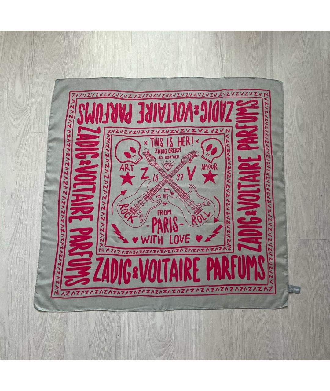 ZADIG & VOLTAIRE Розовый платок, фото 7