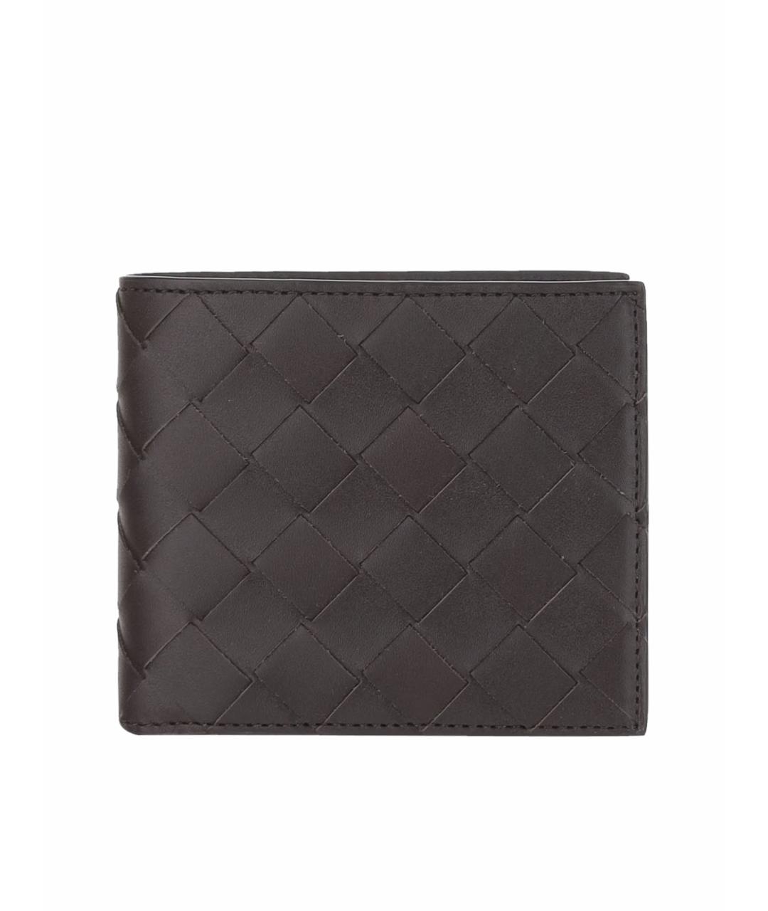 BOTTEGA VENETA Коричневый кожаный кошелек, фото 1