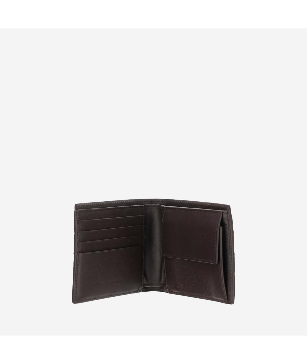 BOTTEGA VENETA Коричневый кожаный кошелек, фото 2